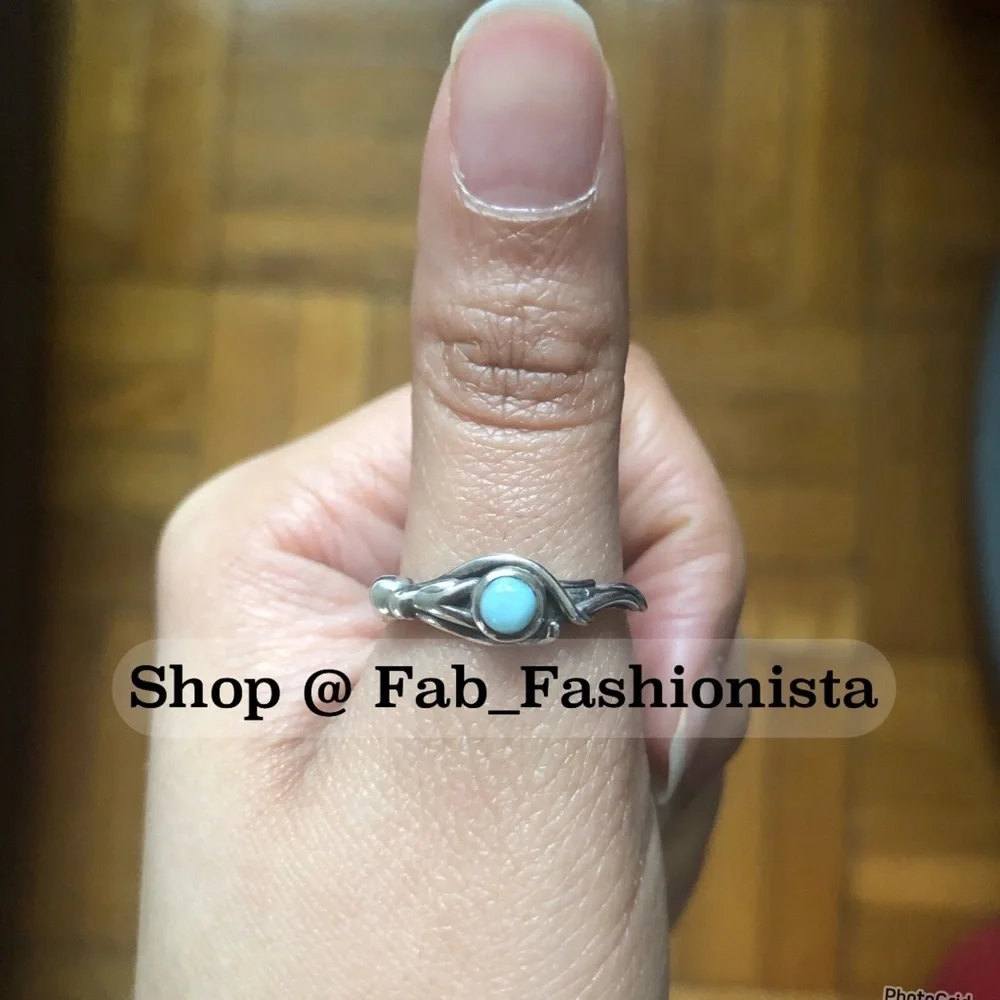 Sterling silver turquoise stone ring